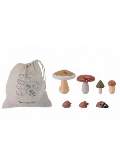Set Champignons en bois