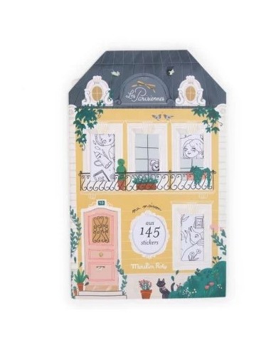 Cahier de coloriage et stickers Les Parisiennes - Moulin Roty
