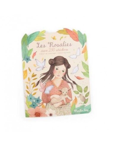 Cahier de coloriage et stickers Les Rosalies - Moulin Roty