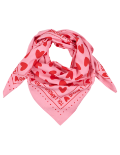 Foulard enfant - Coeurs rose