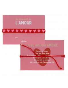 Bracelet perle - Rouge & rose