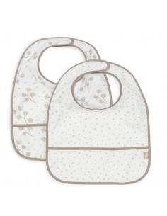 Lot de 2 bavoirs plastifiés