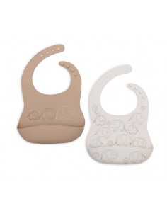 Lot de 2 bavoirs en...