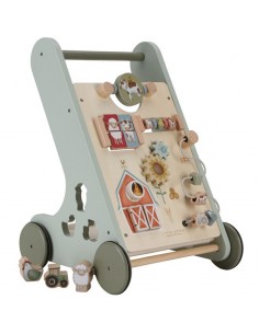 Chariot de marche en bois -...