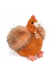 Peluche poulette rousse - 20cm