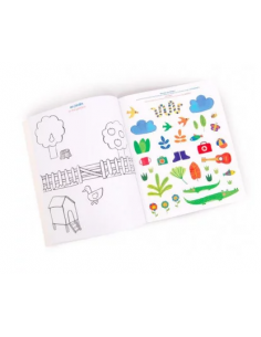 Imagier à colorier et stickers 2