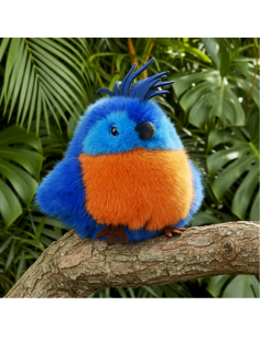 Peluche Perroquet - Bleu Royal