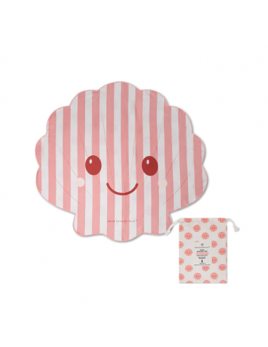 Serviette microfibre réversible -Coquillage