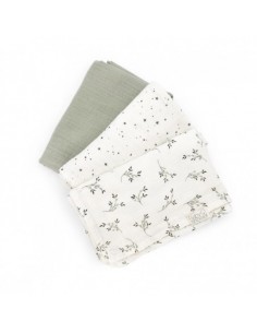 set 3 mini-langes olive bloom 2