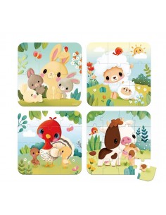 *Puzzle 4 en 1 - La ferme 2